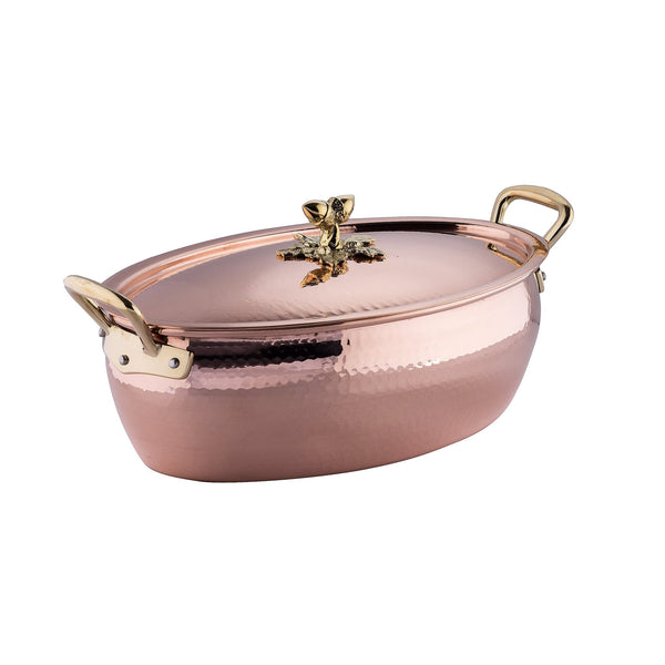 Hand-hammered copper, tin-lined casserole from Ruffoni