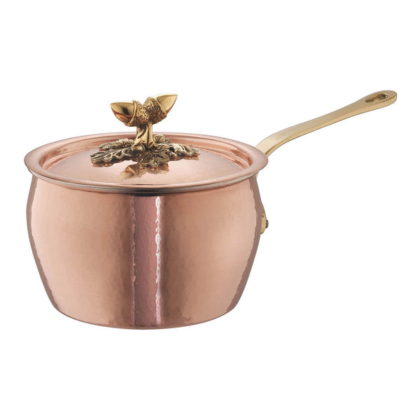 Hand-hammered copper, tin-lined saucepan from Ruffoni