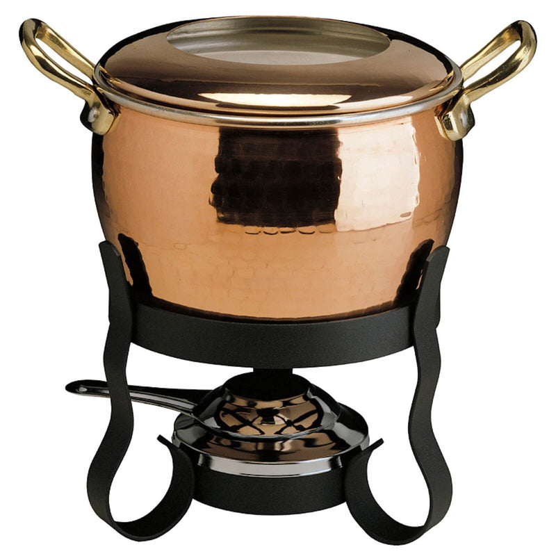 4 Piece copper fondue set