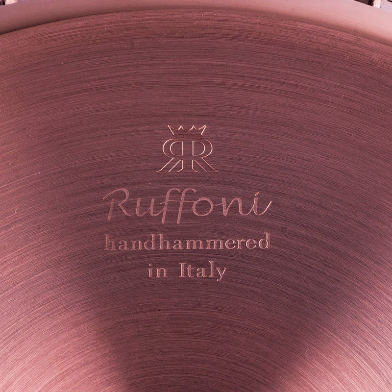 Ruffoni logo on copper pan