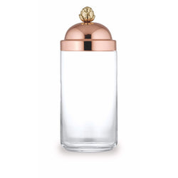 1 Liter Glass Kitchen jar with sealed copper lid