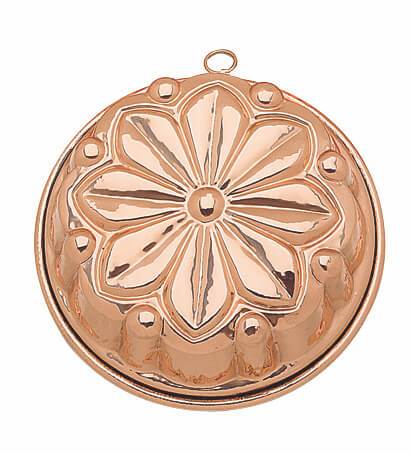 28cm, Flower shaped copper bundt mold