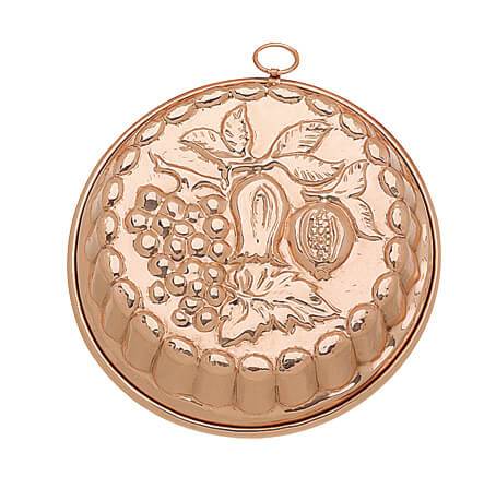 Copper mold with grapes design