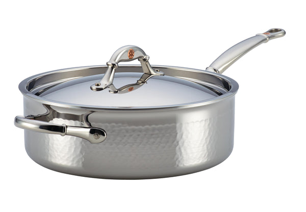 Ruffoni Symphonia Prima hand-hammered stainless steel sauté 5qt