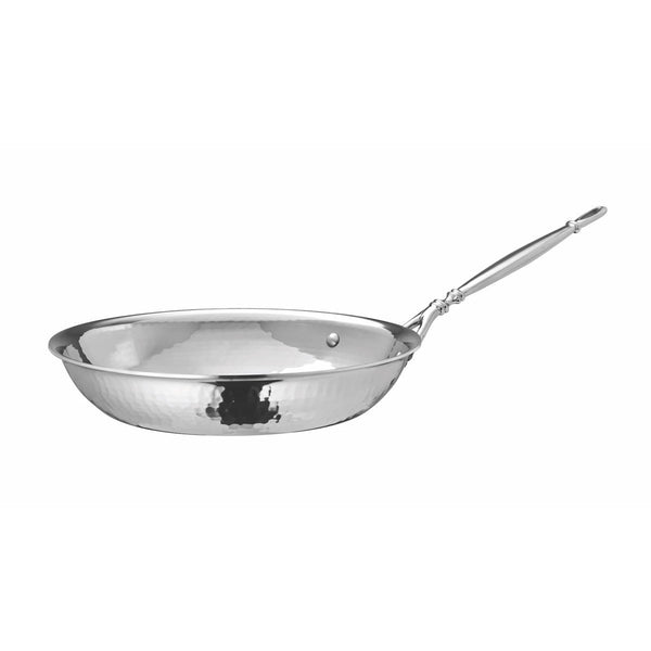 Hand-hammered, clad stainless steel fry pan from Ruffoni