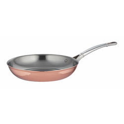 Hand-hammered, copper  with stainless steel lining fry pan from Ruffoni