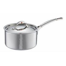 Hand-hammered, clad stainless steel saucepan from Ruffoni