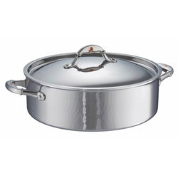 Large hand-hammered, clad stainless steel braiser from Ruffoni